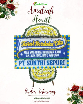 Papan Bunga Duka di Karang Harja