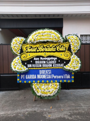 Papan Bunga Duka di Karang Harja