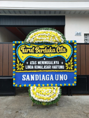 Papan Bunga Duka di Karang Harja