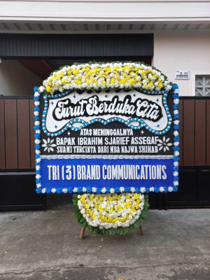 Papan Bunga Duka di Karang Harja